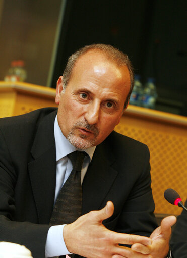 MEP Beniamino DONNICI attends a meeting in Brussels