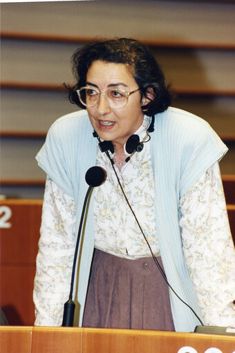 Zdjęcie 40: Laura GONZALEZ ALVAREZ in plenary session in Brussels