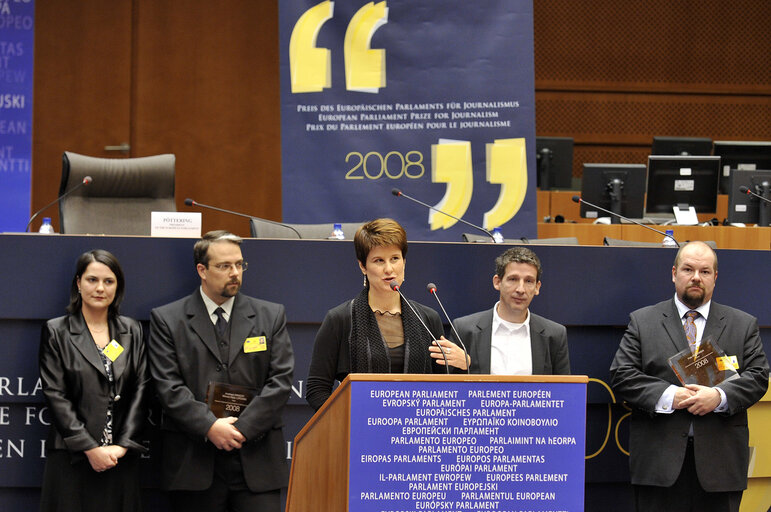 Photo 14 : European Parliament Prize for Journalism 2008