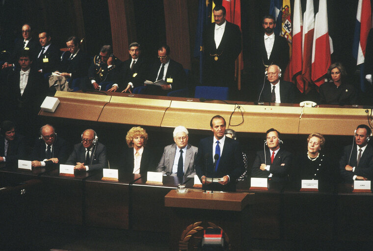 Fotografie 2: Official Visit of the King of Spain to the EP in Strasbourg.