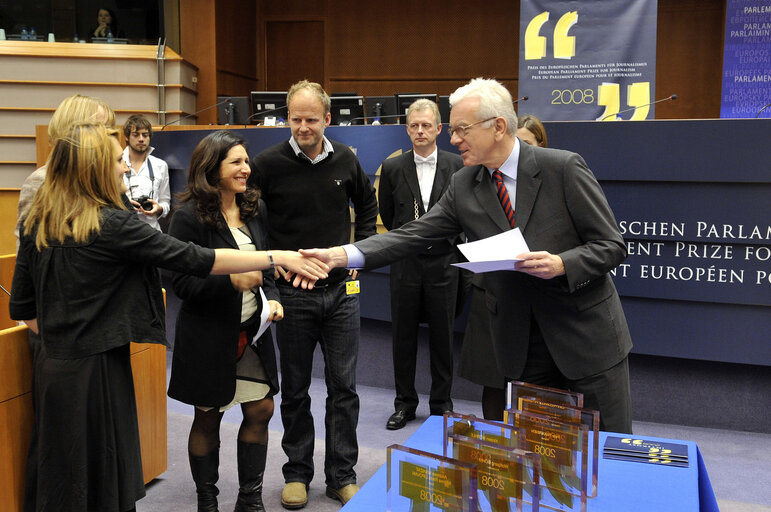 Photo 38 : European Parliament Prize for Journalism 2008