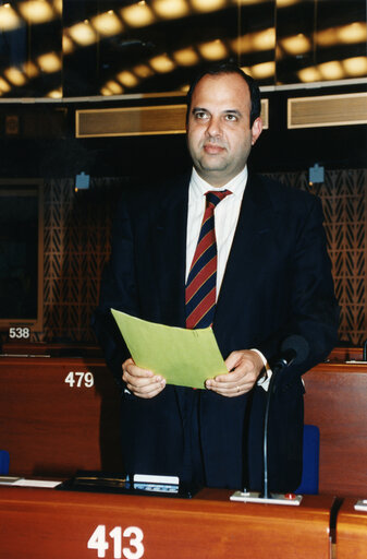 Carlos COSTA NEVES in plenary session in Strasbourg.