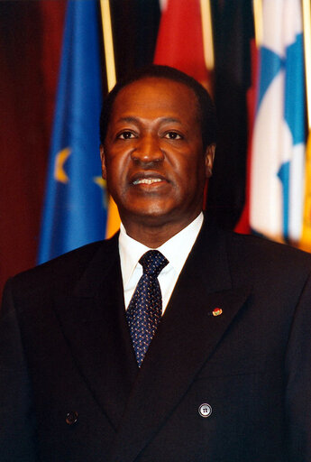 Fotografia 4: Official visit of the President of Burkina Faso to the EP in Strasbourg.