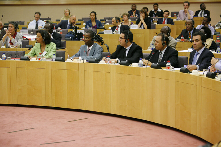 Zdjęcie 10: Extraordinary meeting in the framwork of Africa Week at the EP in Brussels. Panel on intercultural dialogue with the Nobel Prize for Literature, the AU Commissioner for Social Affairs, in charge of culture and the President of the Pan-African Parliament.