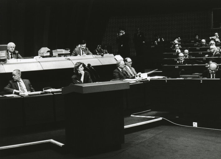 Nuotrauka 2: Mario DIDO presiding over the plenary session in Strasbourg.