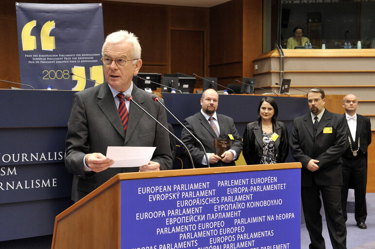 Photo 22 : European Parliament Prize for Journalism 2008