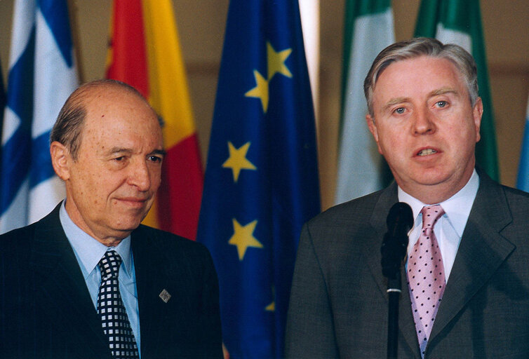 Photo 3: Visit of the Prime Minister of Greece and Acting President of the Council to the EP in Strasbourg, following the Summit on Iraq.