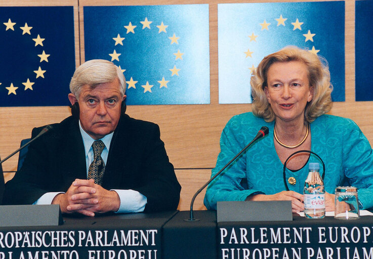 Foto 3: Visit of the President of Slovenia to the EP in Strasbourg.