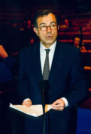 Foto 44: The State Secretary for European Affairs of France addresses the EP in Strasbourg.