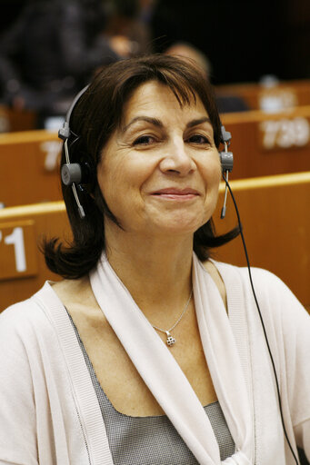 Foto 3: MEP Claire GIBAULT at the EP in Brussels.