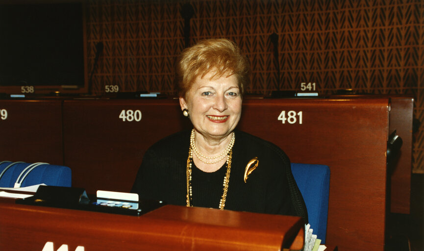 Intervention and portrait of MEP's during plenary session