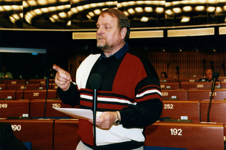 Zdjęcie 5: Freddy BLAK in plenary session in Strasbourg.