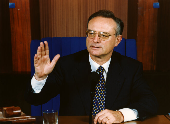 EP President at work in his office