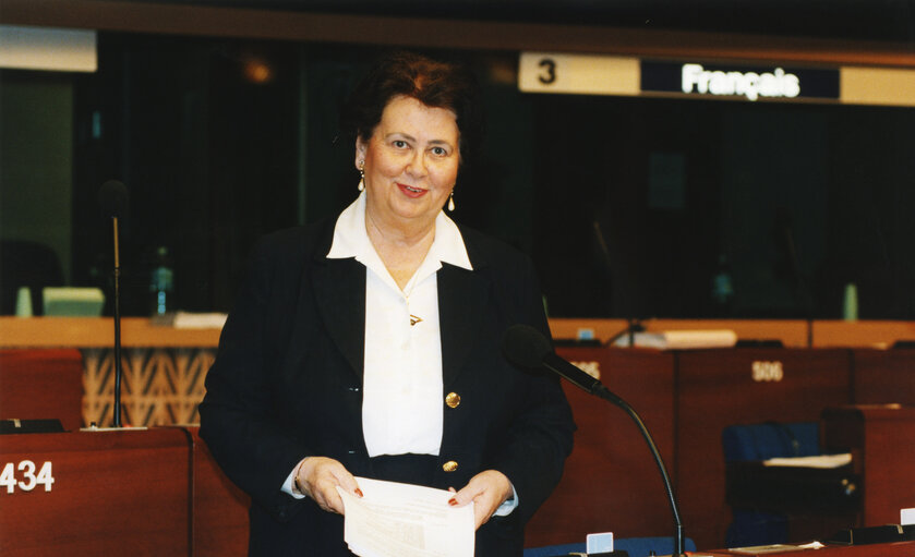 Ritva Tellervo LAURILA  in plenary session in Strasbourg.