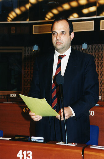 Carlos NEVES COSTA in plenary session in Strasbourg.