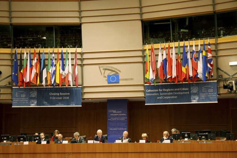 Closing session of the 6th 'Open Days- European Week of Regions and Cities' organised by the Committee of Regions CoR.