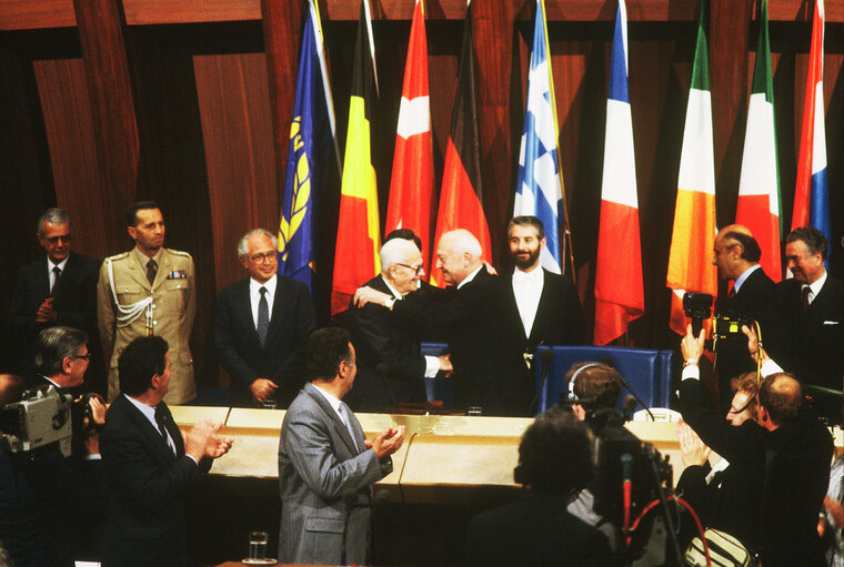 Fotografia 2: Official visit of the President of Italy to the EP in Strasbourg,