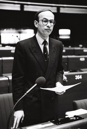 Foto 42: Plenary Session in Strasbourg in February 1989