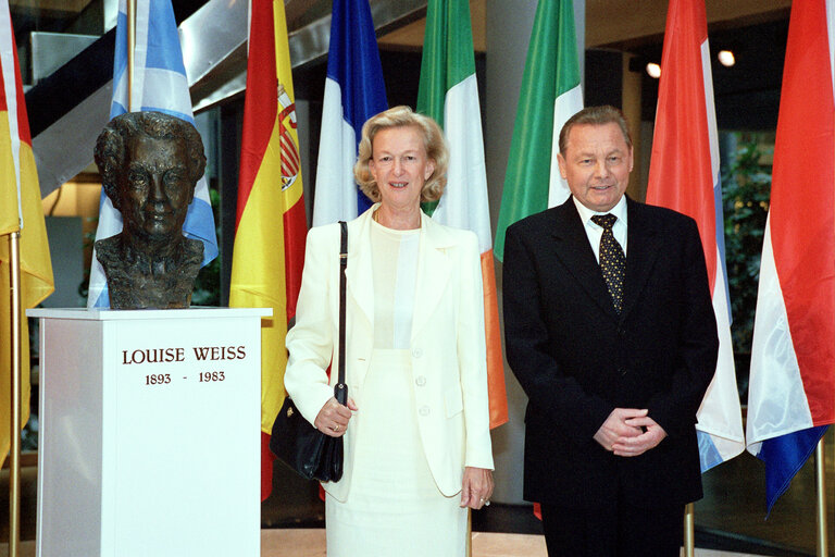 Fotografija 4: Visit of the President of Slovakia to the EP in Strasbourg.