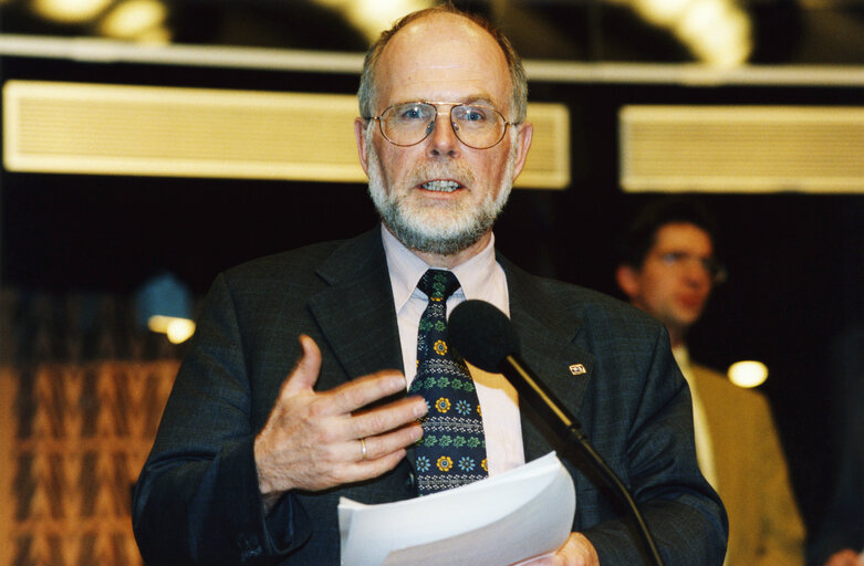 Klaus REHDER in plenary session in Strasbourg.