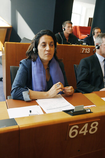 Fotografie 4: MEP Catiuscia MARINI in plenary session in Brussels.