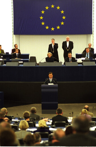 Valokuva 8: Visit of the President of South Korea to the EP.