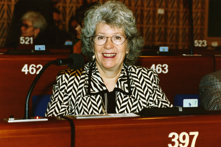 Zdjęcie 45: Maj Britt THEORIN in plenary session in Strasbourg.