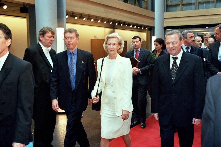 Visit of the President of Slovakia to the EP in Strasbourg.