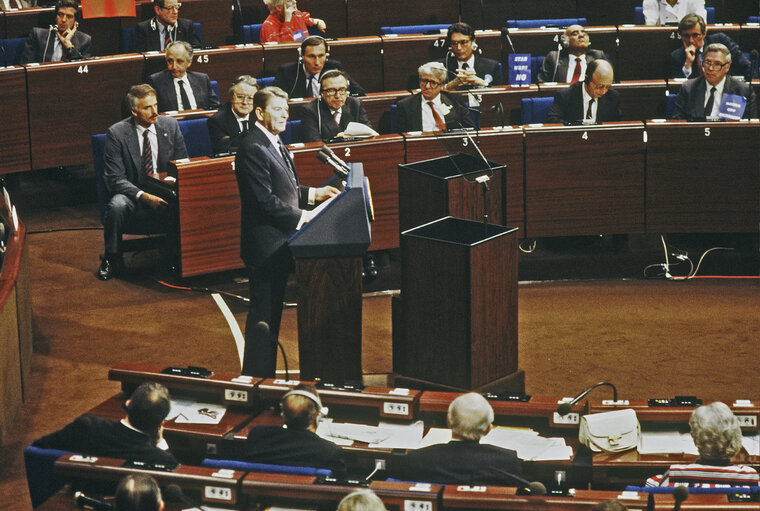 Foto 10: Visit of the President of the United States of America to the EP.