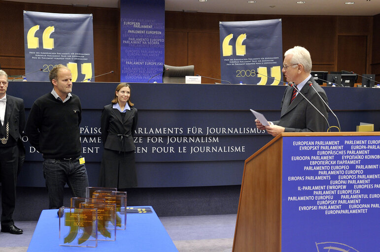 Photo 36 : European Parliament Prize for Journalism 2008