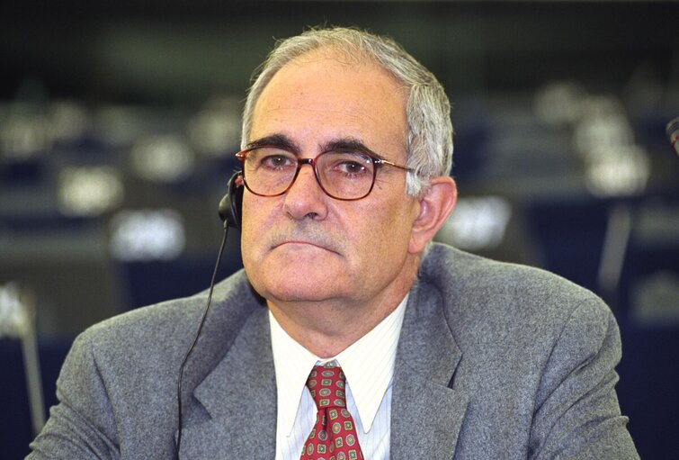 MEP Joan COLOM i NAVAL attends a plenary session in Strasbourg