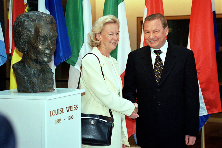 Fotografi 6: Visit of the President of Slovakia to the EP in Strasbourg.