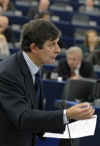 Fotó 4: European Council debate with the French State Secretary for European Affairs during the Plenary Session in Strasbourg.