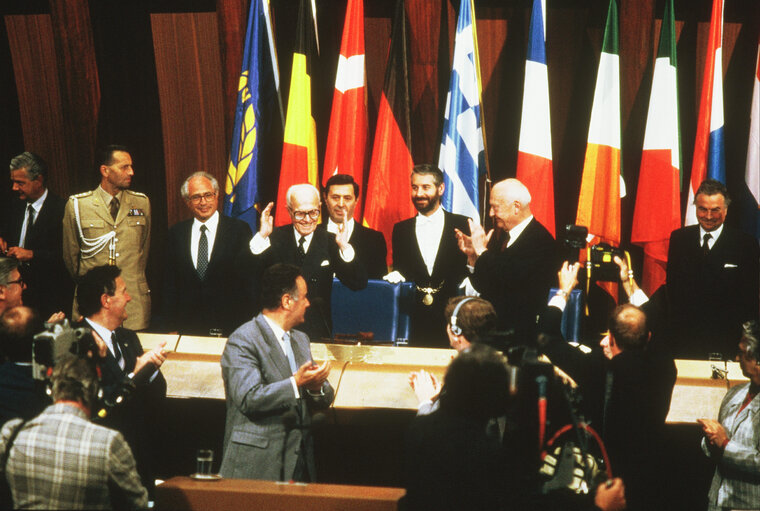 Fotografia 3: Official visit of the President of Italy to the EP in Strasbourg,