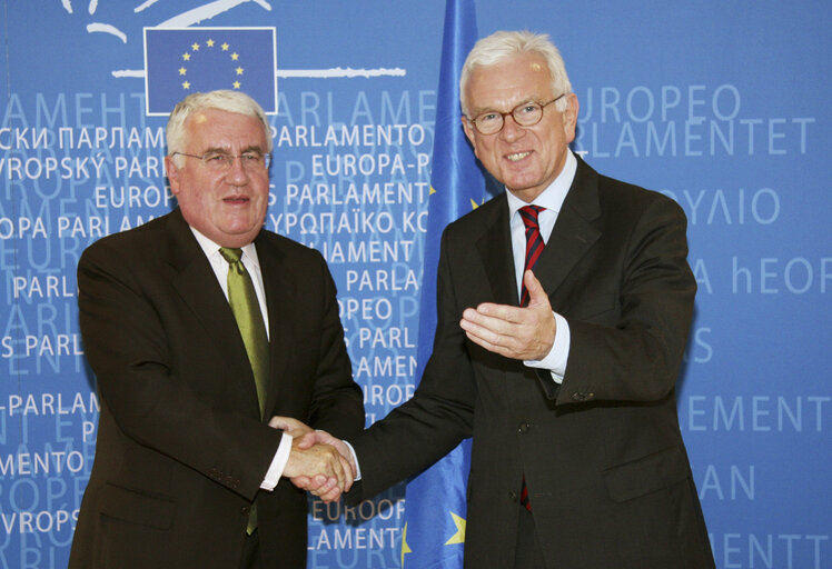 Nuotrauka 2: EP President meets with the  Irish Minister for European Affairs.