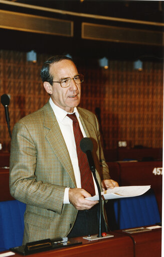 Roberto SPECIALE in plenary session in Strasbourg.