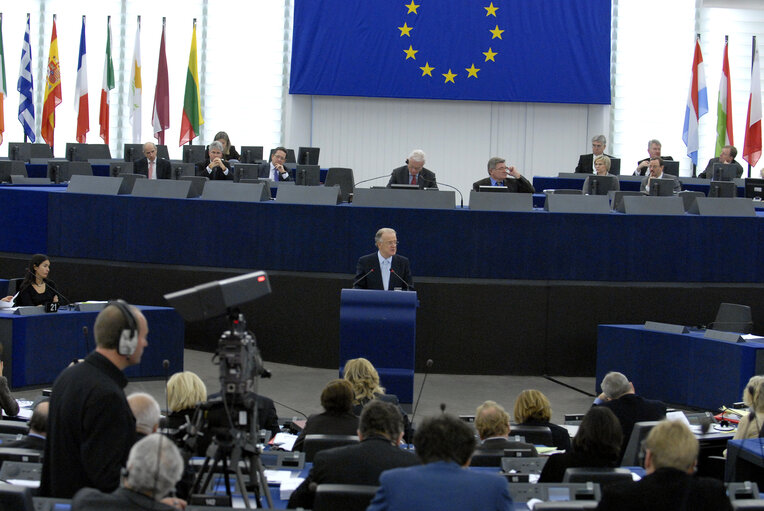 Fotografie 4: Plenary session of the EP with the United Nations High Representative for the Alliance of Civilizations.