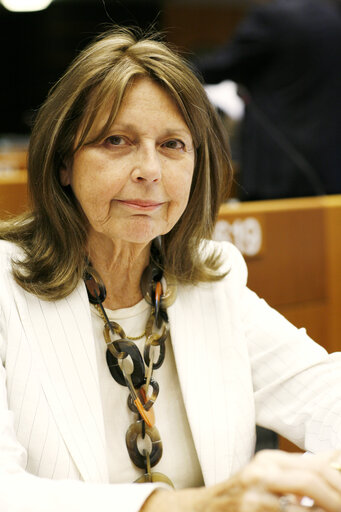 Suriet 1: MEP Janelly FOURTOU at the EP in Brussels.