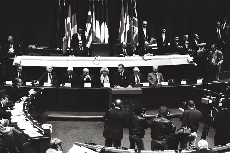 Foto 45: Plenary Session in Strasbourg in February 1989