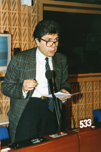 Sotiris KOSTOPOULOS in plenary session in Strasbourg.