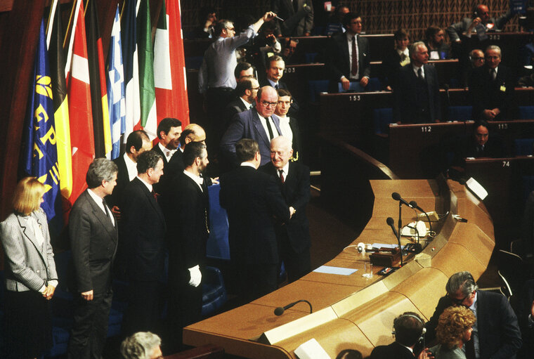 Foto 7: Visit of the President of the United States of America to the EP.