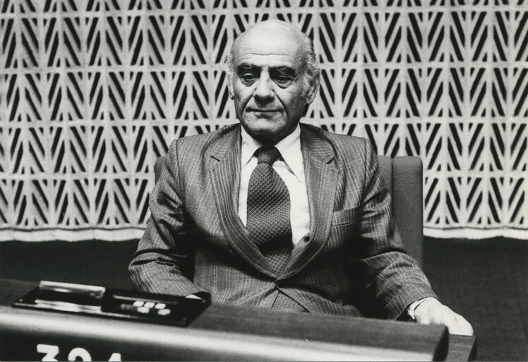 Vassilis EPHREMIDIS attends a plenary session in June 1982