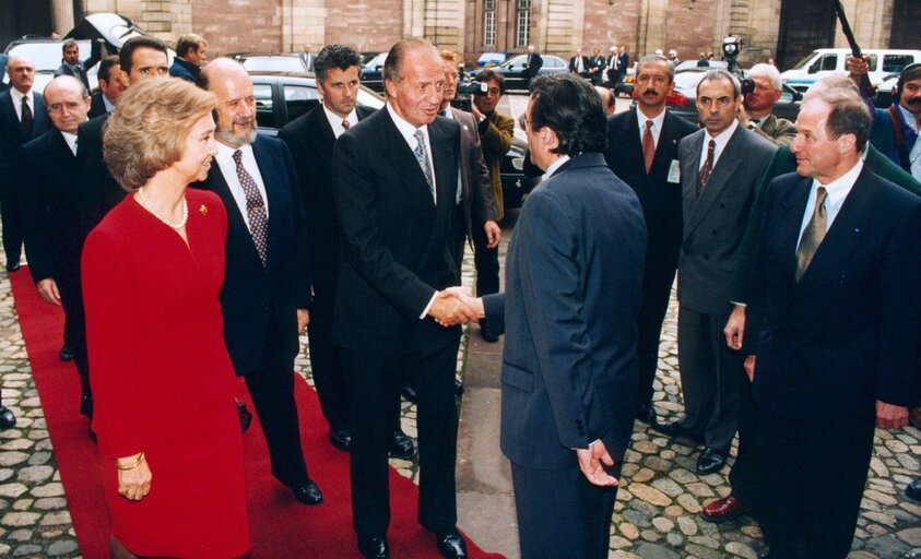 Fotó 6: Visit of the King and Queen of Spain to the EP in Strasbourg.