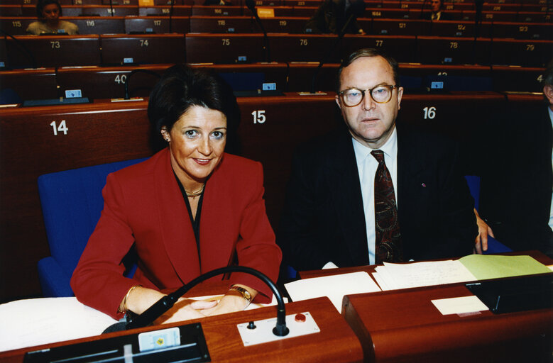 Foto 8: MEPs in plenary session in Strasbourg.