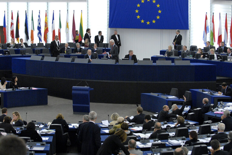 Fotografie 1: Plenary session of the EP with the United Nations High Representative for the Alliance of Civilizations.