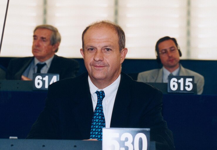 Gilles SAVARY in plenary session in Strasbourg.