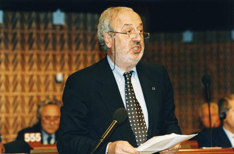 Zdjęcie 12: Giancarlo LIGABUE in plenary session in Strasbourg.