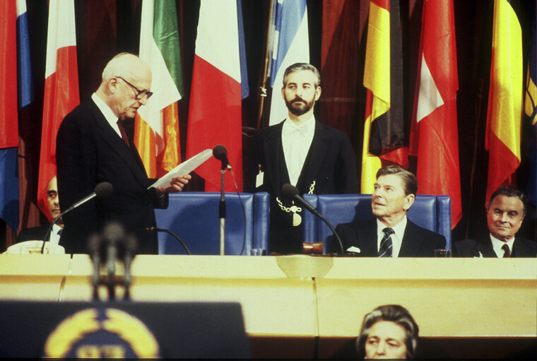 Foto 4: Visit of the President of the United States of America to the EP.