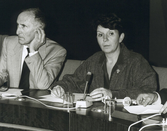 Zdjęcie 4: Mrs KAUFMAN in a meeting at the EP in Brussels.
