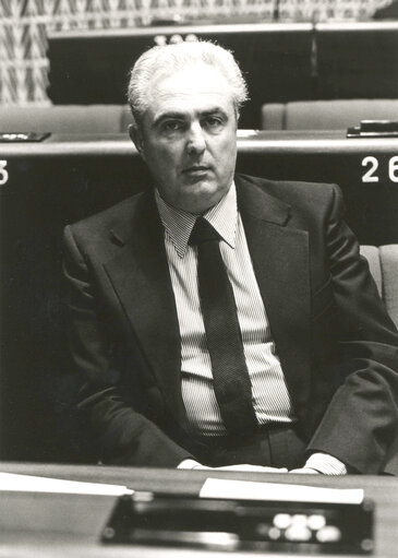 Anselmo GOUTHIER attends a plenary session in April 1981